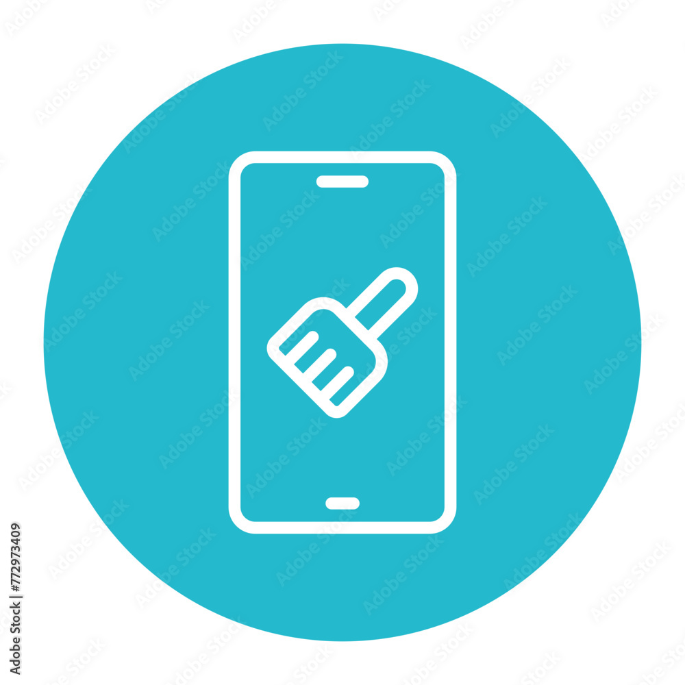 Cleaner Mobile App icon vector image. Can be used for Cleaning. Cleaner Mobile App icon vector image. Can be used for Cleaning.