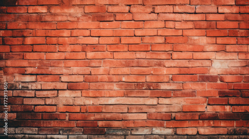 Close up of brick wall with black border