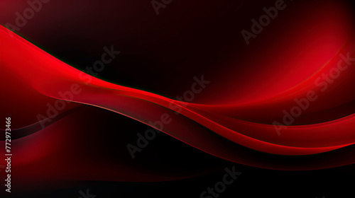 Abstract red and black wave background