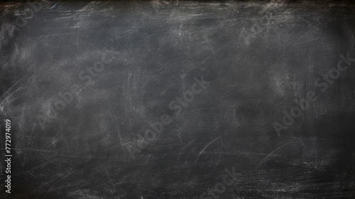 Blackboard with faint chalk lines in a classroom backdrop