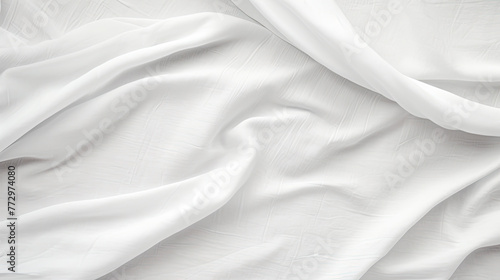 Vintage white cloth texture on a white sheet