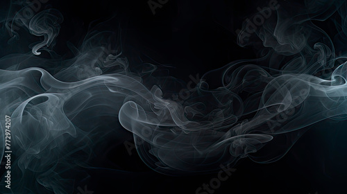 Swirling smoke on a dark backdrop