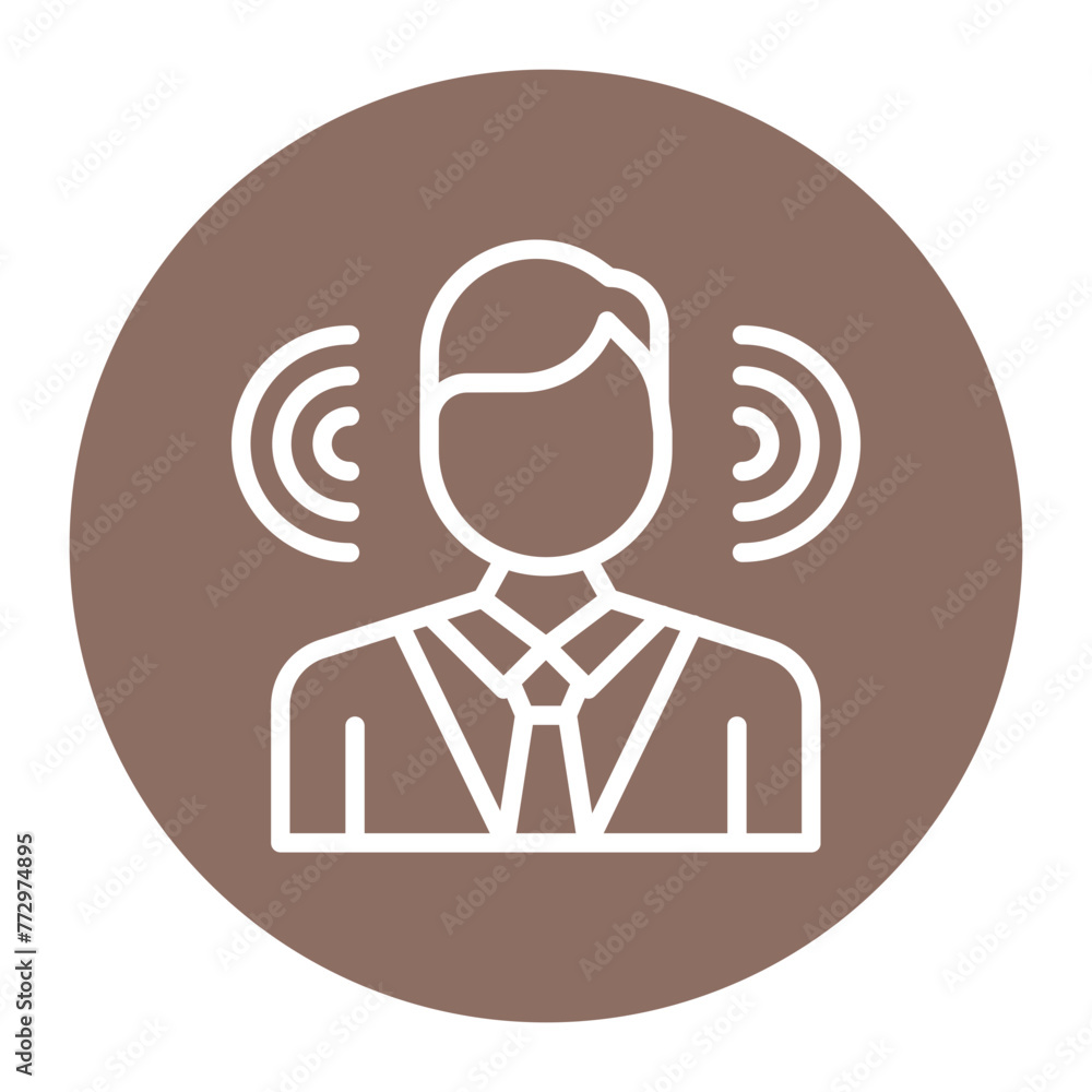 Brand Awareness icon vector image. Can be used for Public Relations Agency.