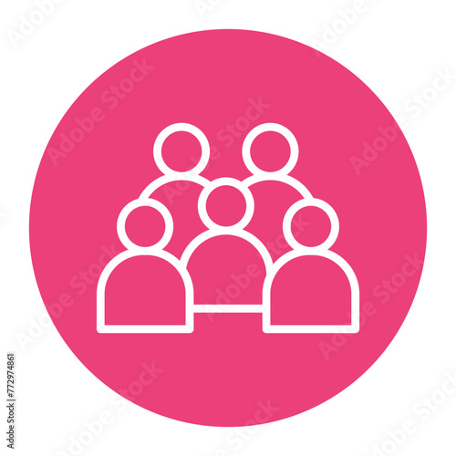 Audiences icon vector image. Can be used for Public Relations Agency.