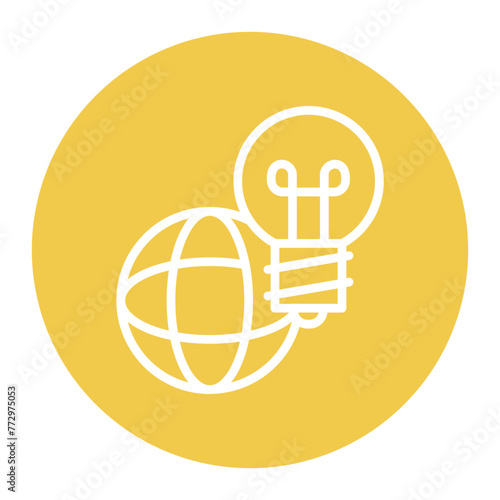 Global Initiatives icon vector image. Can be used for Public Relations Agency.