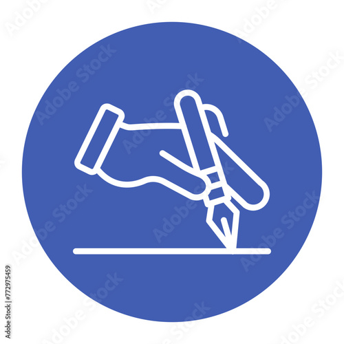 Speech Writing icon vector image. Can be used for Public Relations Agency.