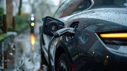 an electric vehicle being charged © Fay Melronna 