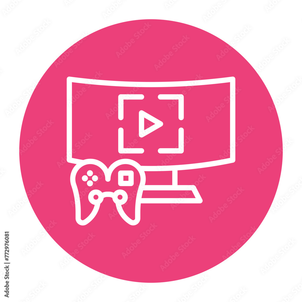 Game Trailer icon vector image. Can be used for Game Development. Game Trailer icon vector image. Can be used for Game Development.