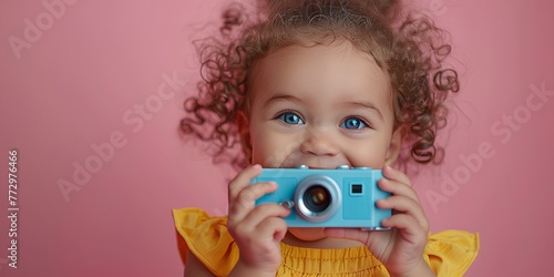 baby with camera