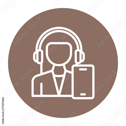 Gen Z Female icon vector image. Can be used for New Media.