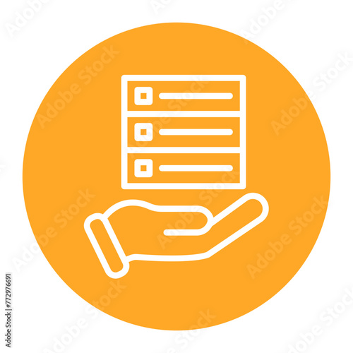 Hosted Services icon vector image. Can be used for New Media.