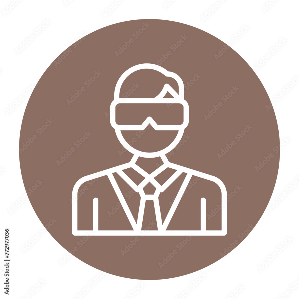 Virtual Reality icon vector image. Can be used for New Media. Virtual Reality icon vector image. Can be used for New Media.