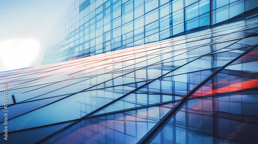 Abstract modern glass building exterior Abstract modern glass building exterior