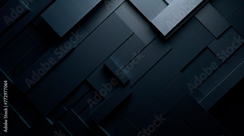 Close up of black wall with square pattern photo