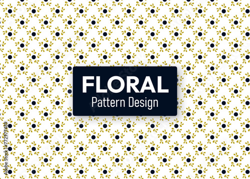 Modern Luxury stylish floral textures with lines seamless patterns (ID: 772977489)