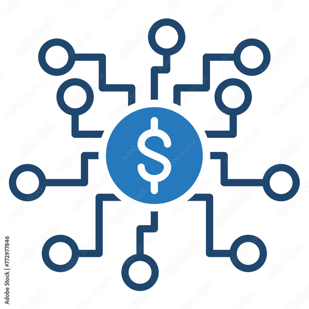 Digital Currency icon line vector illustration Digital Currency icon line vector illustration
