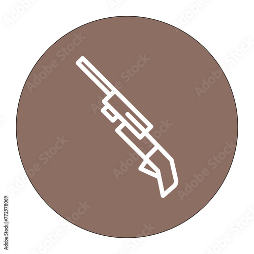 Designated Marksman Rifle icon vector image. Can be used for Battle Royale.