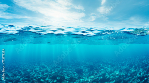 Underwater perspective of the ocean