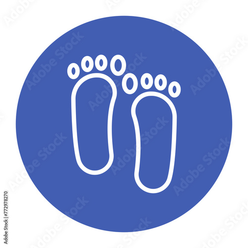 Footsteps icon vector image. Can be used for Battle Royale.