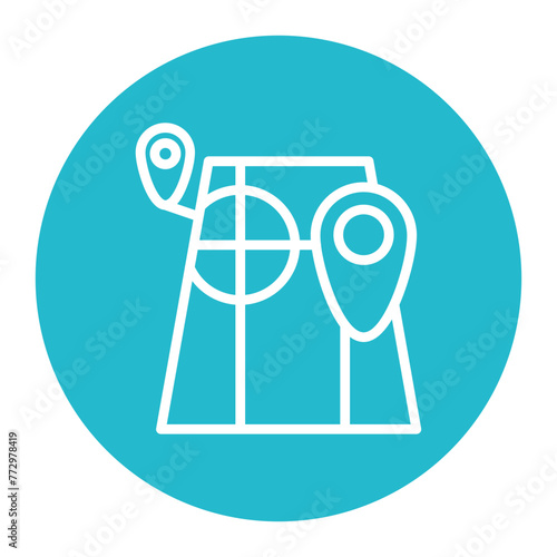 Red Zone icon vector image. Can be used for Battle Royale.