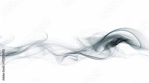 Swirling smoke on a white backdrop