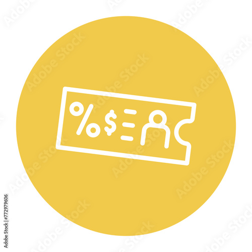 Child Ticket icon vector image. Can be used for Museum.