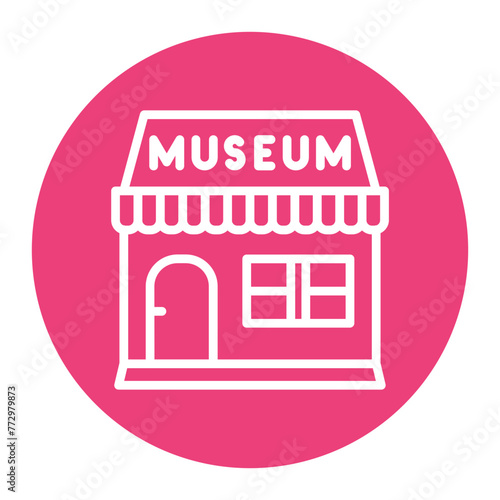 Museum Shop icon vector image. Can be used for Museum.