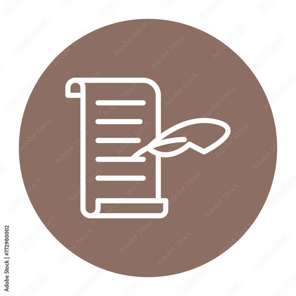 Papirus icon vector image. Can be used for Museum. Papirus icon vector image. Can be used for Museum.