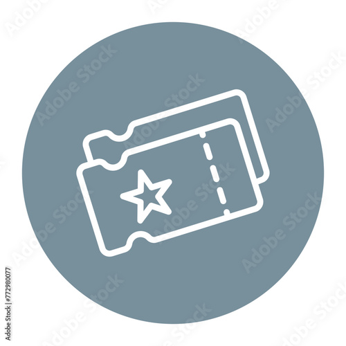 Tickets icon vector image. Can be used for Museum.