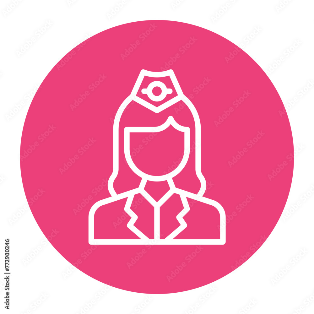 Cabin Crew icon vector image. Can be used for Airline. Cabin Crew icon vector image. Can be used for Airline.