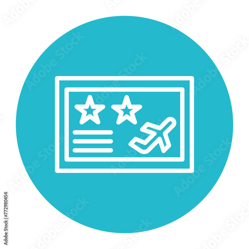 Frequent Flyer Program icon vector image. Can be used for Airline.
