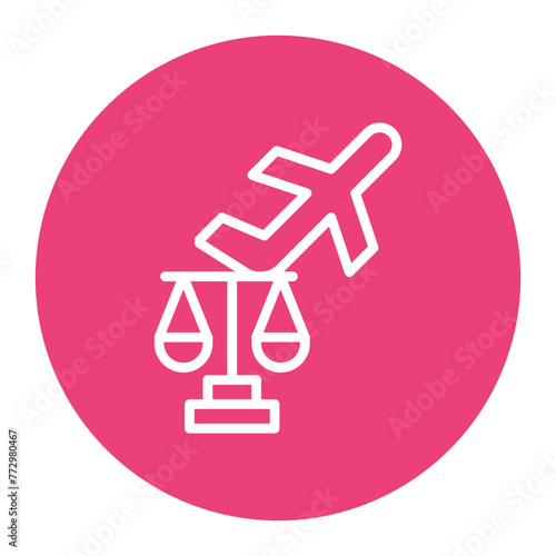 Legalities icon vector image. Can be used for Airline.