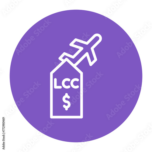 Lcc icon vector image. Can be used for Airline. photo