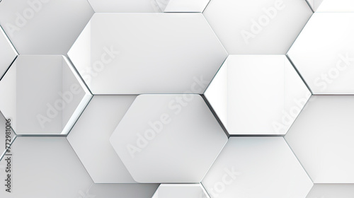 A pattern of white hexagons on a textured wall