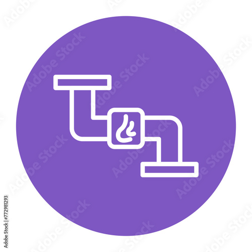 Natural Gas icon vector image. Can be used for Industry.