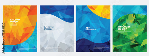 abstract business poster card, gem - stone- diamond - emerald - sapphire, nature geometric art, background banner 