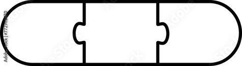 Dash Minus Sign Puzzle Symbol Jigsaw Game Outline