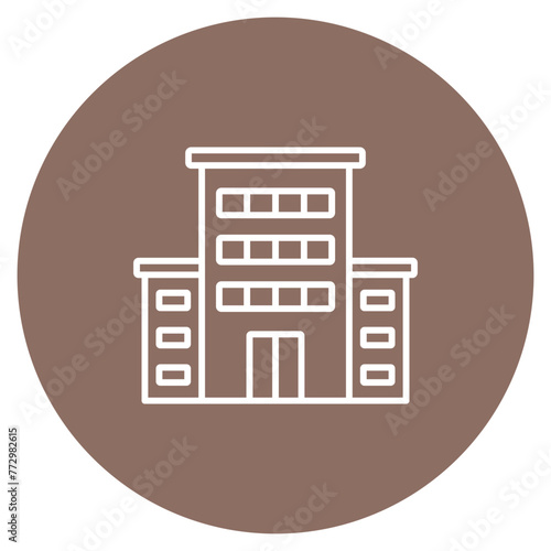 Office Building icon vector image. Can be used for Office.