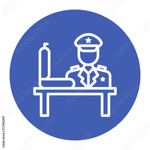Customs icon vector image. Can be used for Postal Service. © SAMDesigning