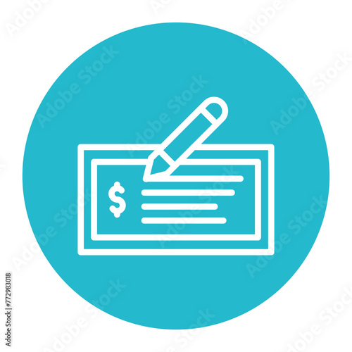 Money Order icon vector image. Can be used for Postal Service.