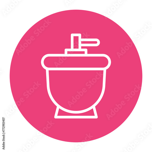 Desiccator icon vector image. Can be used for Science. photo