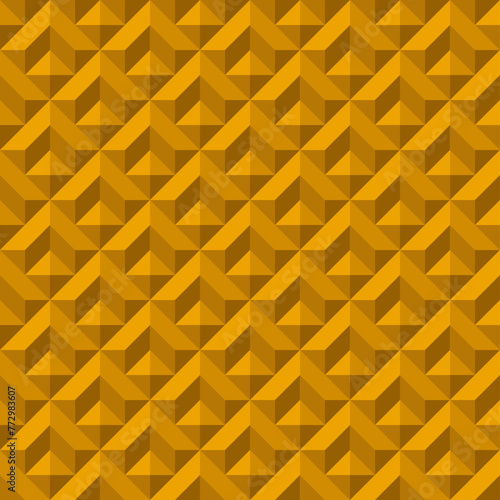 Seamless geometric pattern in orange color