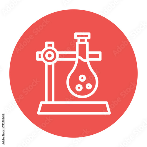 Retort Stand icon vector image. Can be used for Science.