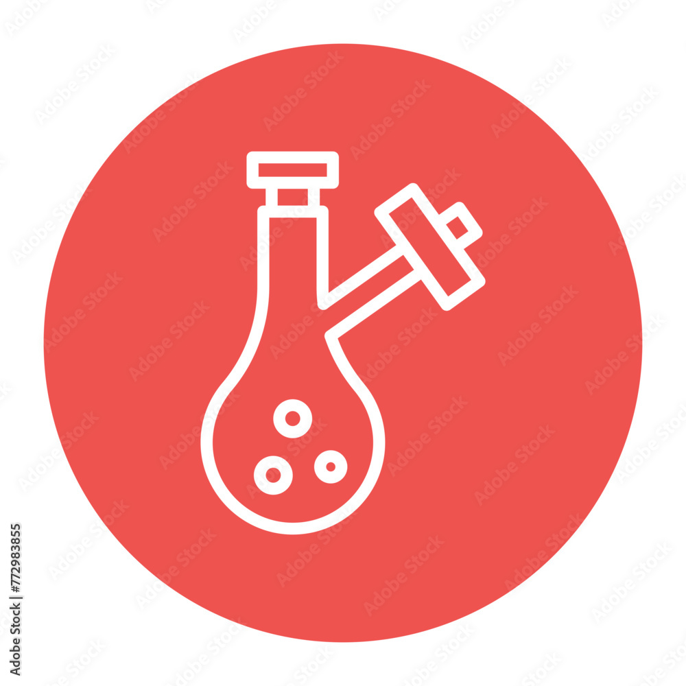 Schlenk Flask icon vector image. Can be used for Science. Schlenk Flask icon vector image. Can be used for Science.