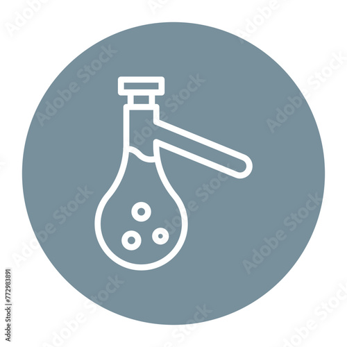 Sidearm Flask icon vector image. Can be used for Science. photo