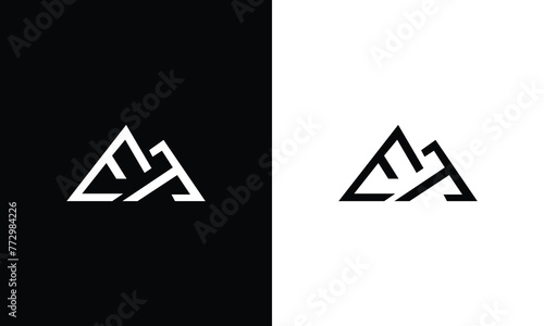 ET Initial Letter Logo design vector template, Graphic Alphabet Symbol for Corporate Business Identity