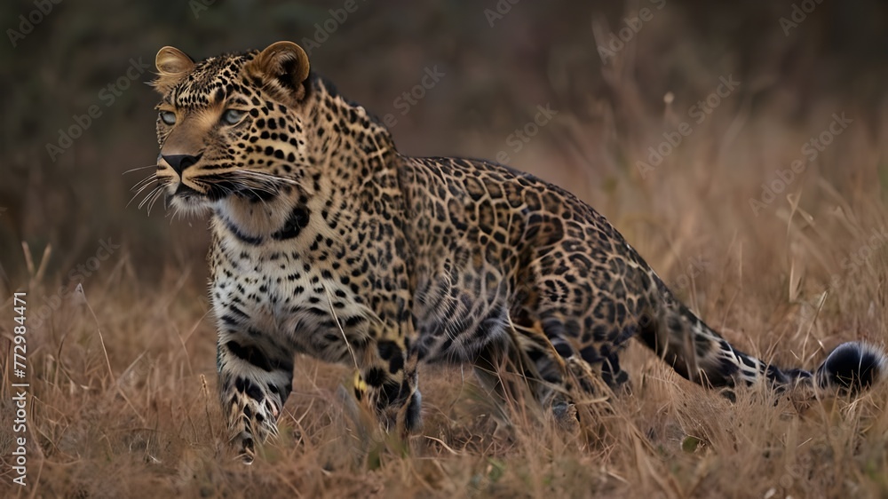 Fototapeta premium leopard in the tree