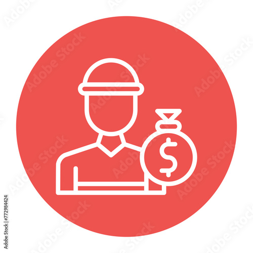 Burglary icon vector image. Can be used for Prison.