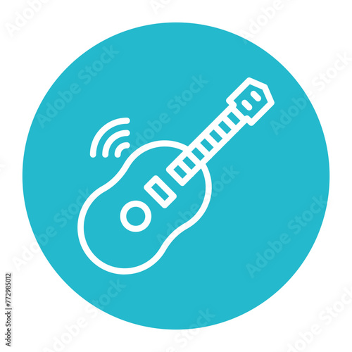 Acoustic icon vector image. Can be used for Instrument.