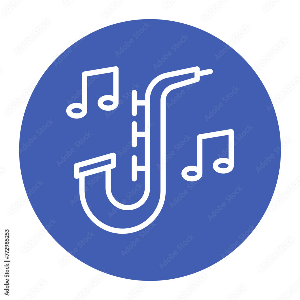 Jazz icon vector image. Can be used for Instrument. Jazz icon vector image. Can be used for Instrument.